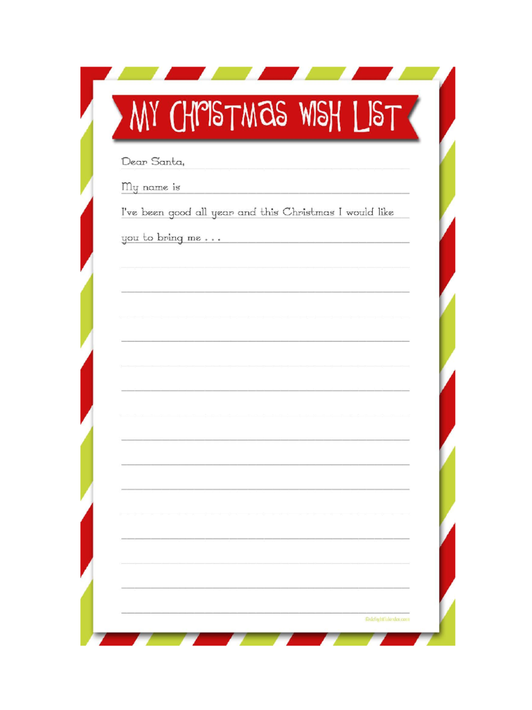 Christmas Gift Wish List