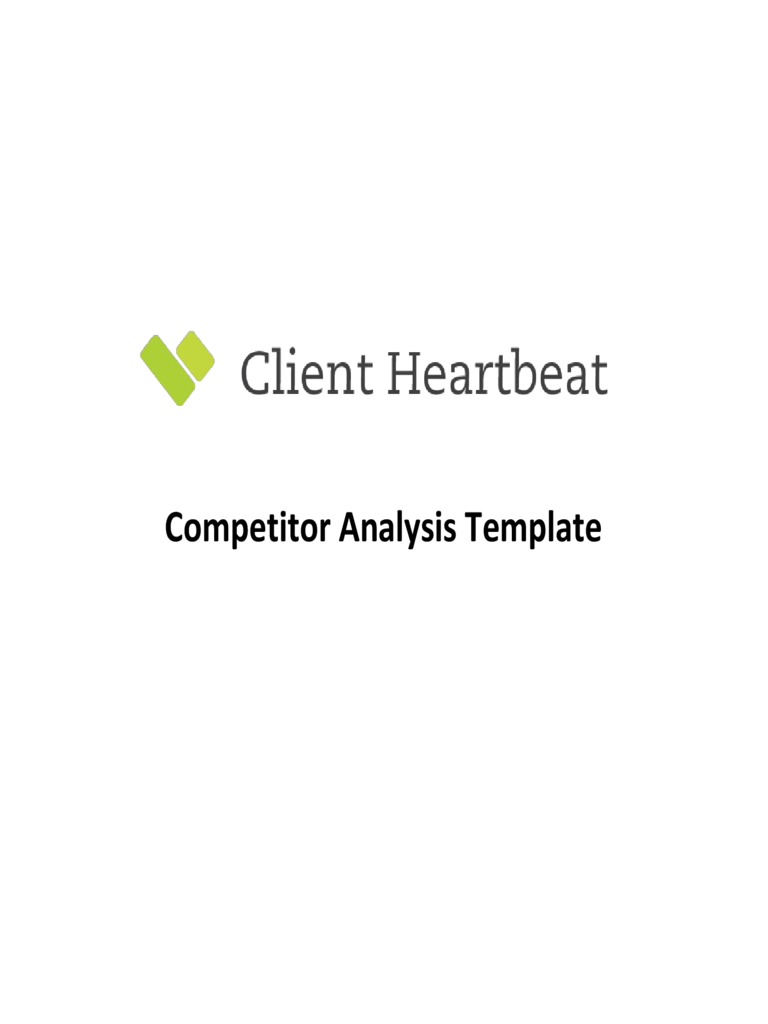Competitor Analysis Sample