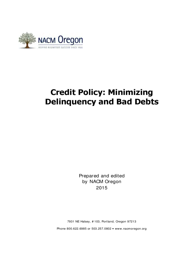 Credit Policy Sample