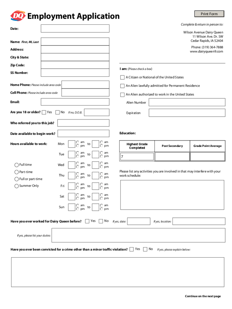 Dairy Queen Application Pdf Piggly Wiggly Job Application Pdf Jobapplicationform365 Com As