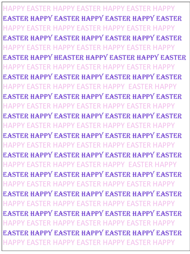 Easter Bag Script Template