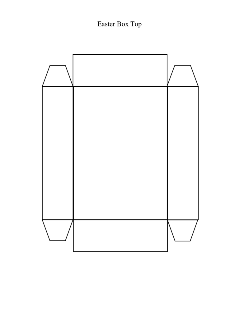Easter Box Top Template