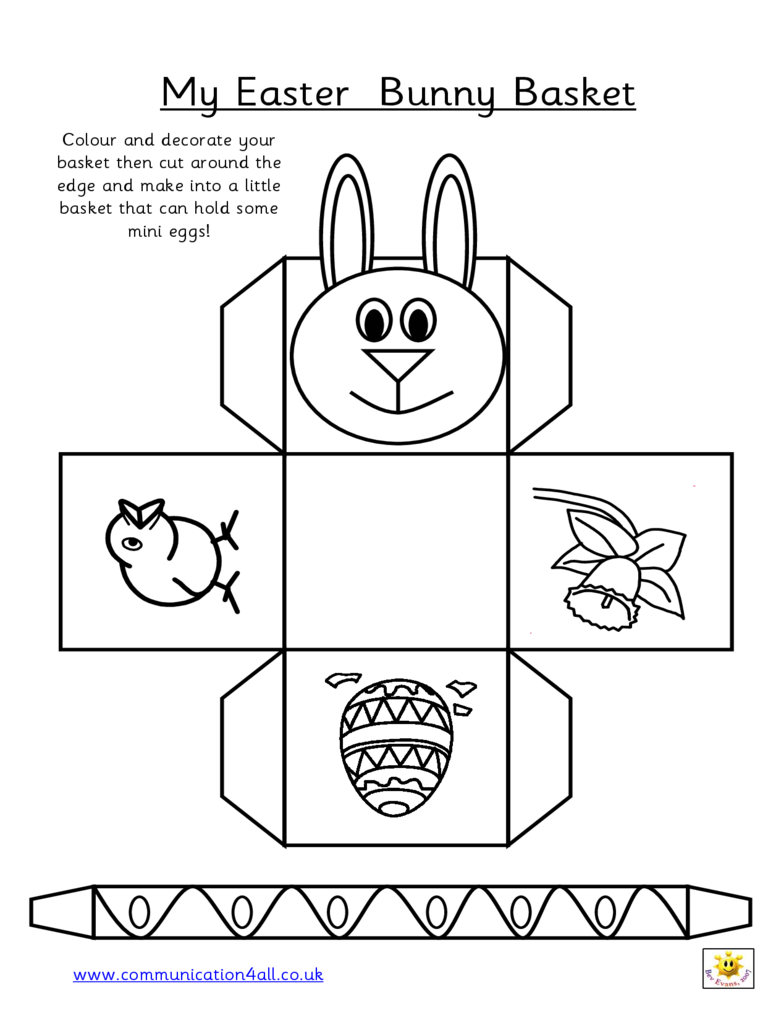 2023 Easter Basket Template Fillable Printable PDF Forms Handypdf