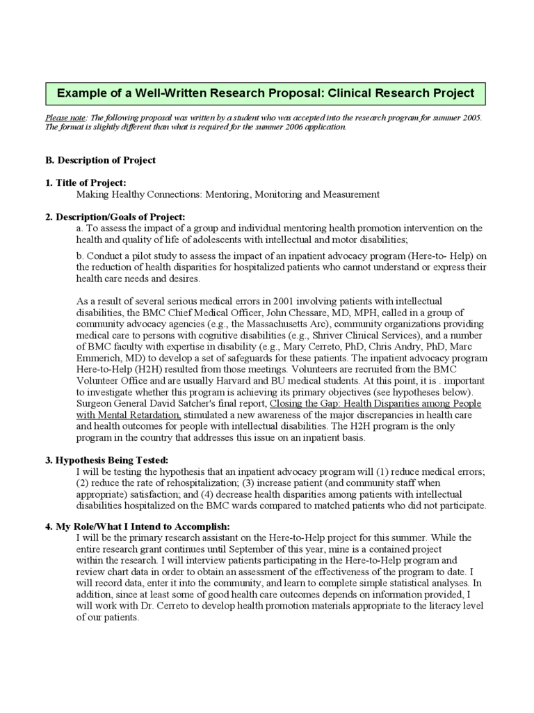 2019 Research Proposal Sample - Fillable, Printable PDF 