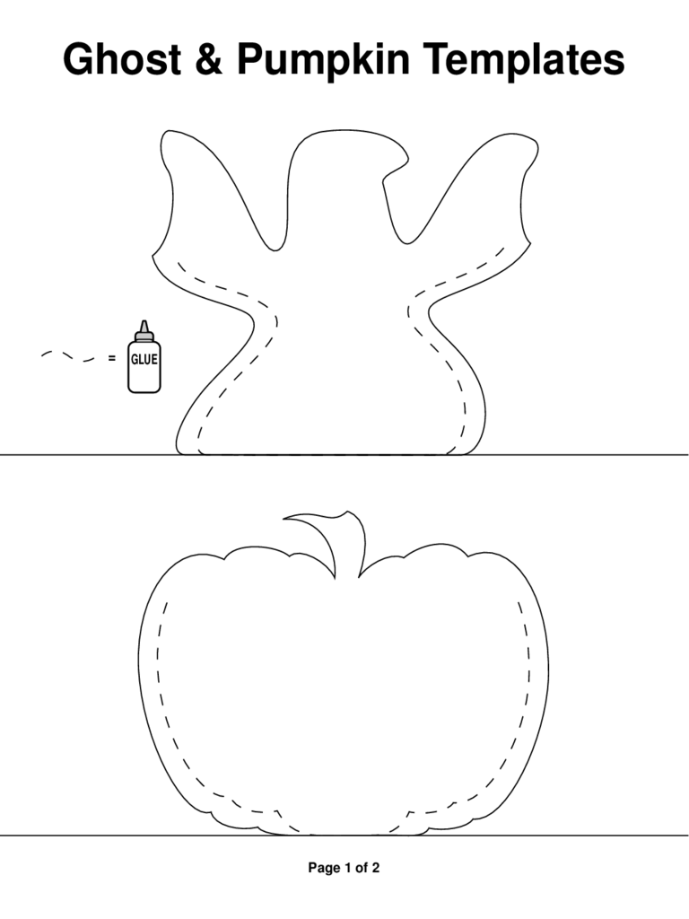Ghost and Pumpkin Templates