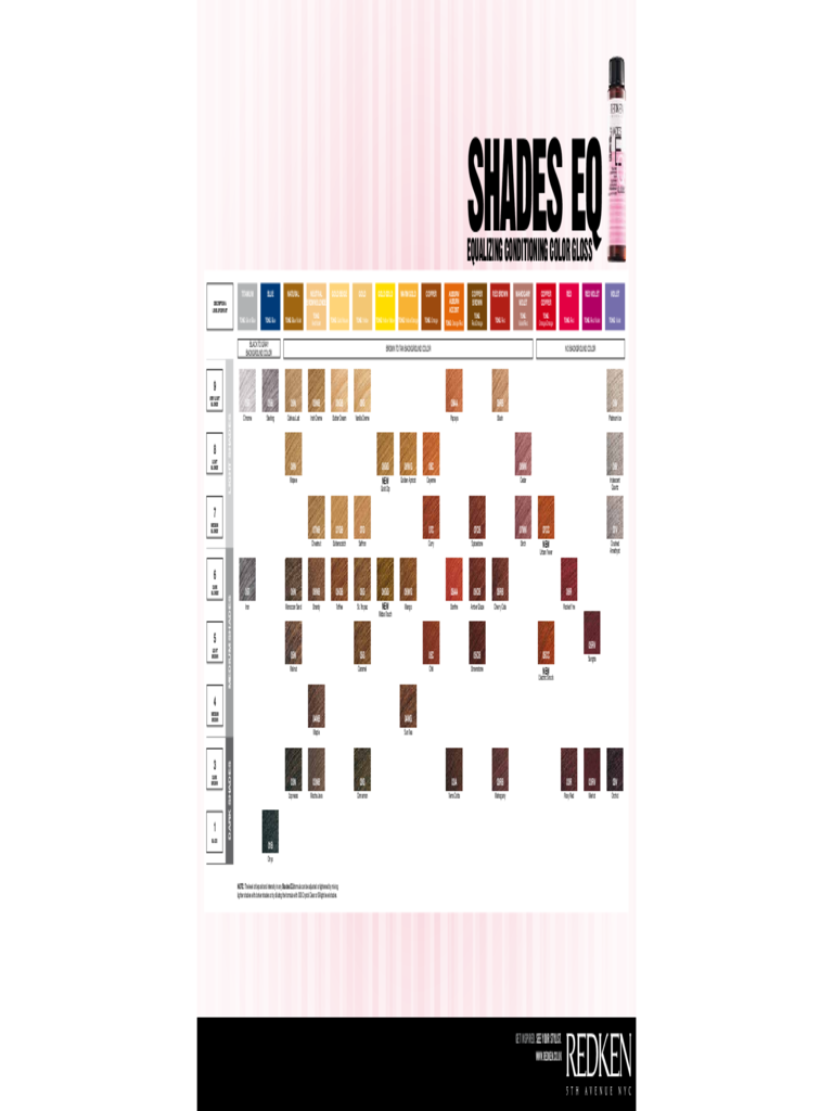 Fillable Printable Hair Color Sample Chart.