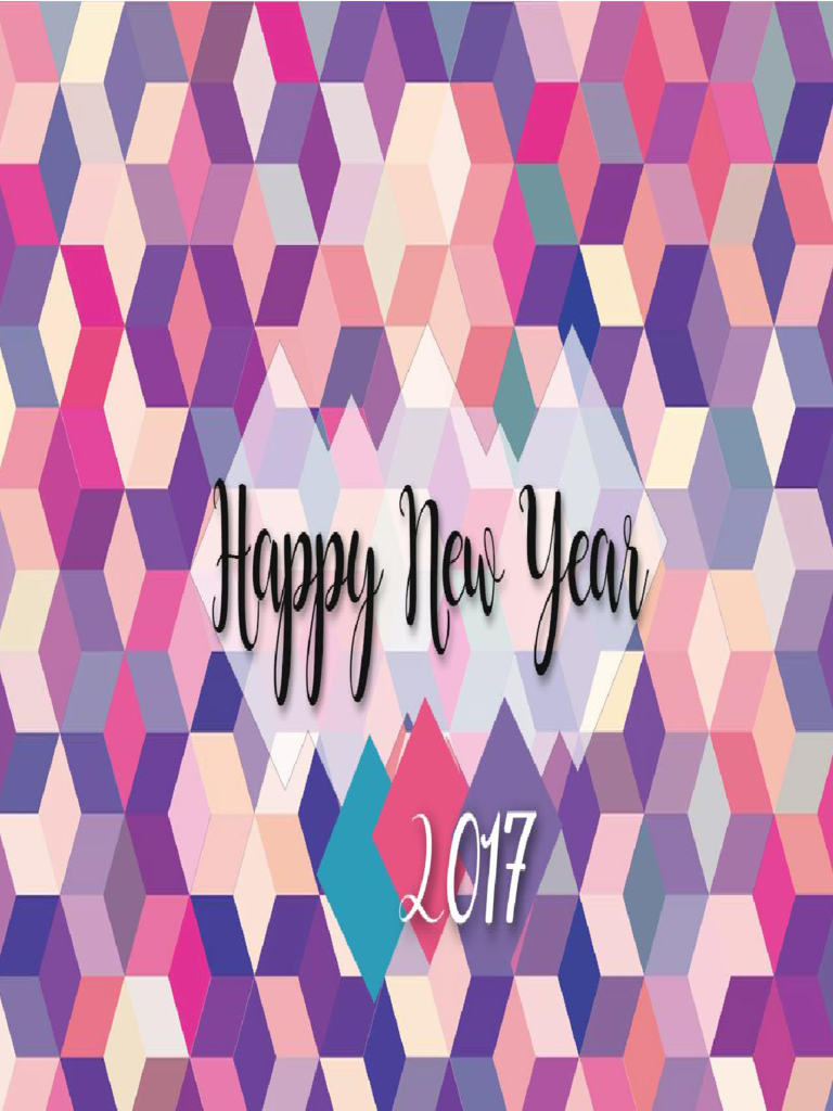 Happy New Year Greeting Card 2017