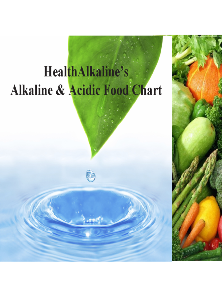 Health Alkaline's Alkaline and Acidic Food Chart