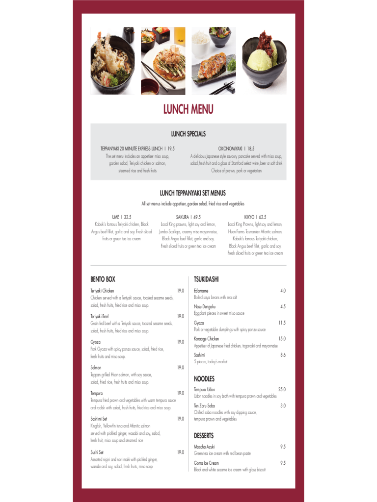 breakfast menu templates free download