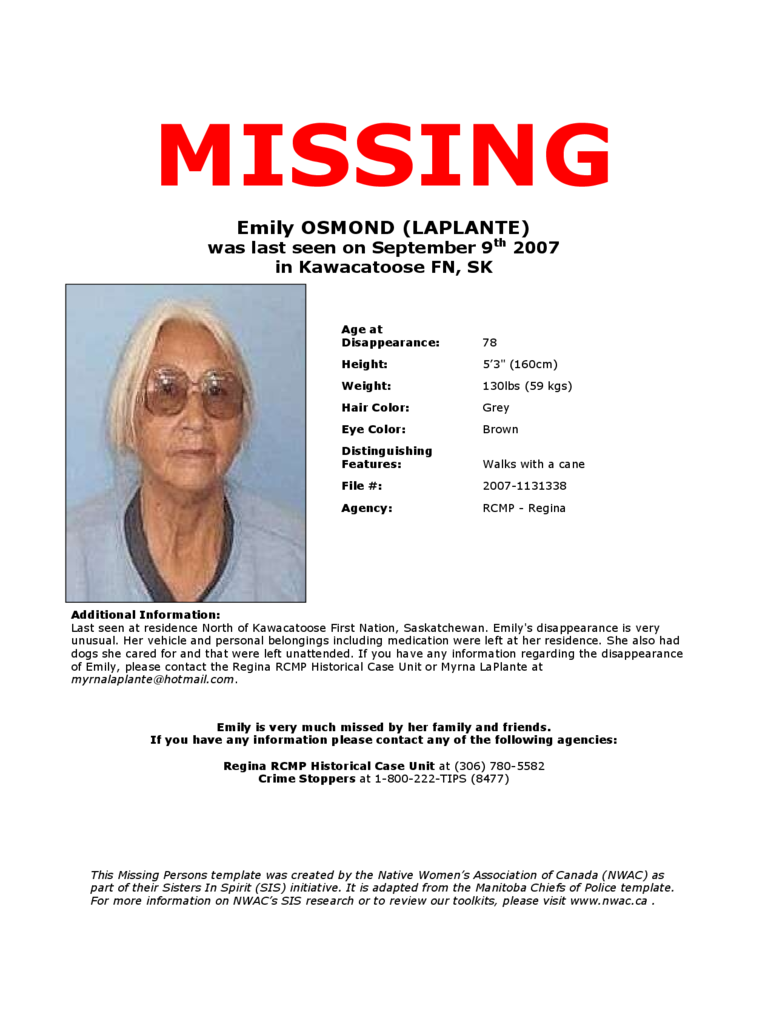 Missing Person Poster Template - Edit, Fill, Sign Online ...