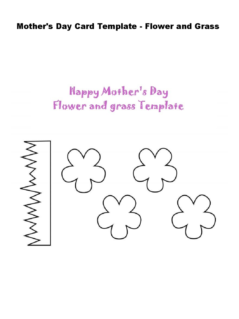Mother's Day Flower and Grass Craft