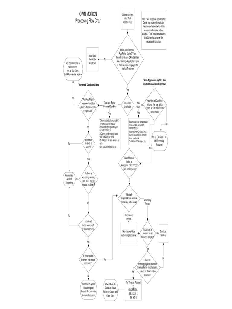 Own Motion Processing Flow Chart