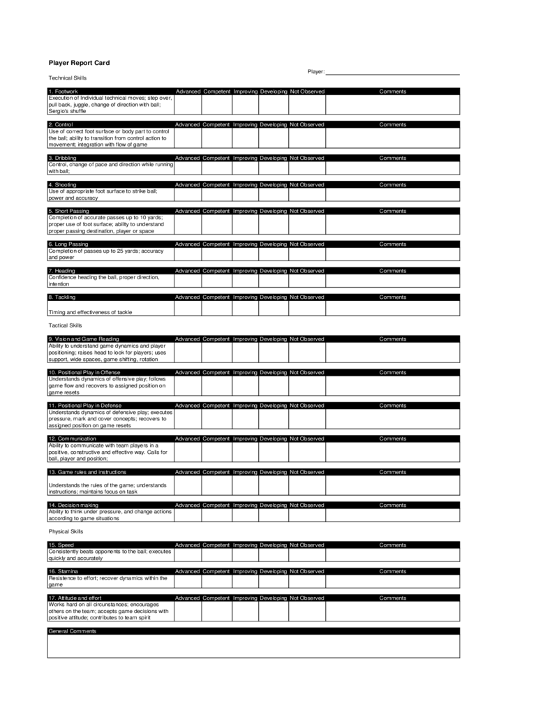 2024 Report Card Template Fillable, Printable PDF & Forms Handypdf