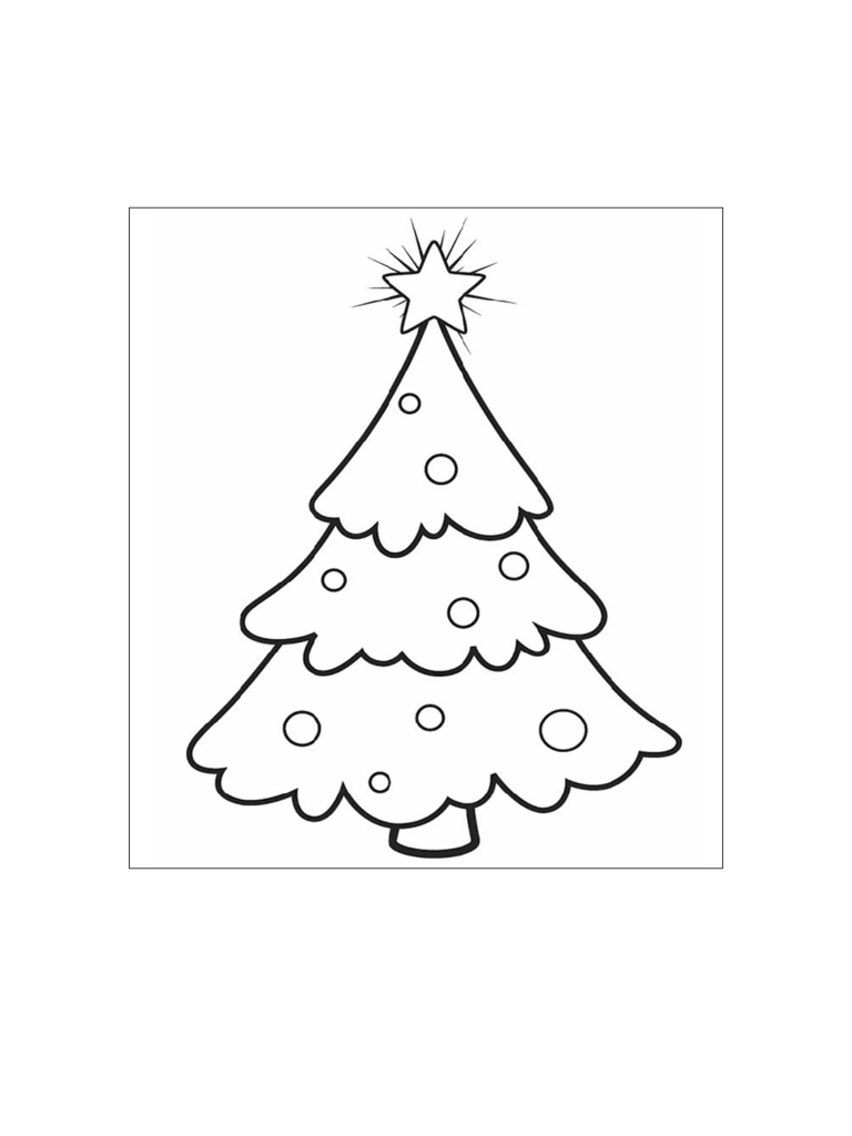 Printable Christmas Tree Coloring Pages  Edit, Fill, Sign Online  Handypdf