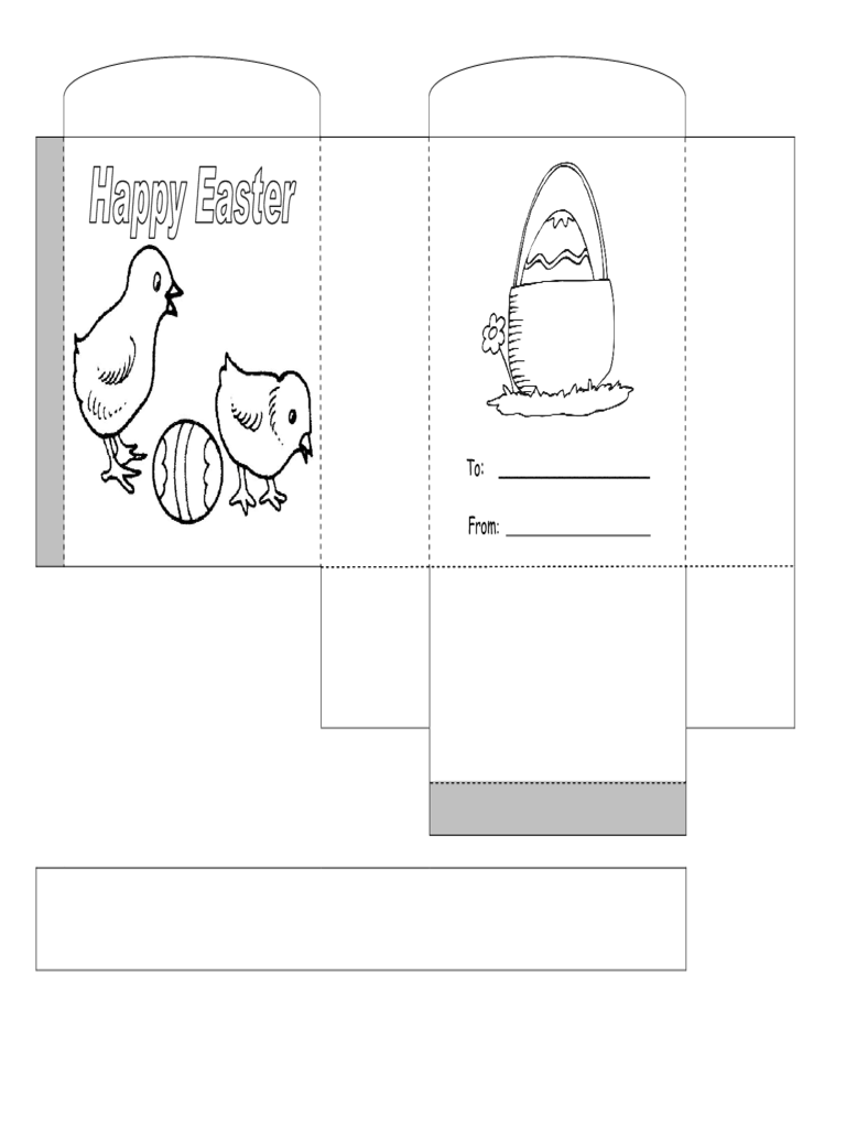 Printable Easter Egg Basket