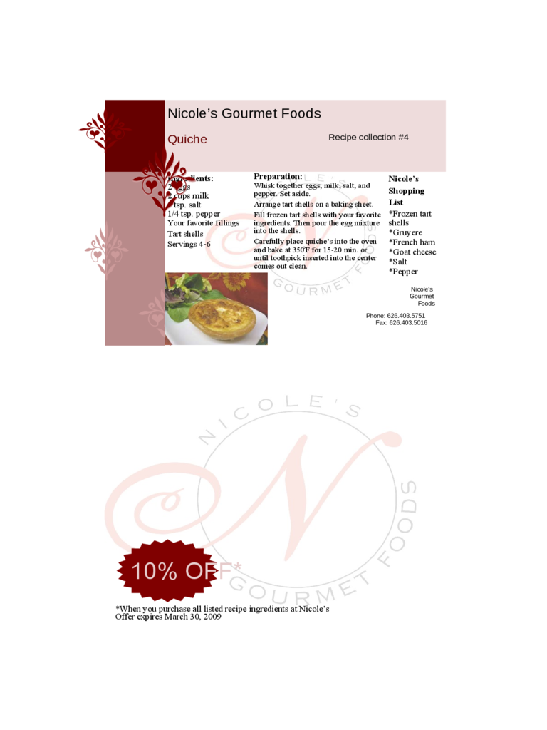 Restaurant Recipe Card Template - Edit, Fill, Sign Online  Handypdf Throughout Restaurant Recipe Card Template
