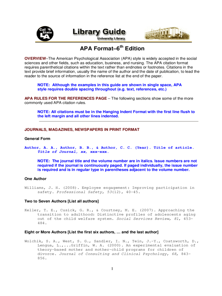 Sample Apa Format Template Edit Fill Sign Online Handypdf