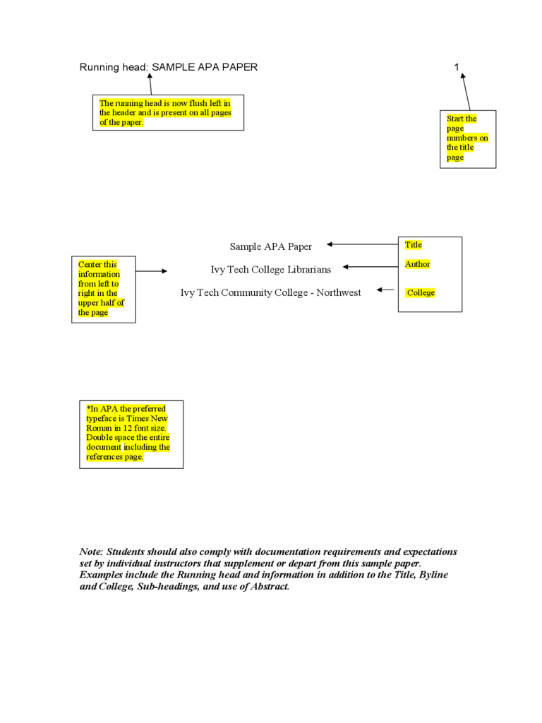 open office apa format template