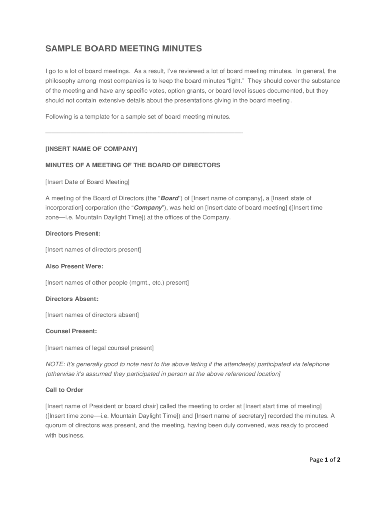 2024-board-meeting-minutes-template-fillable-printable-pdf-forms