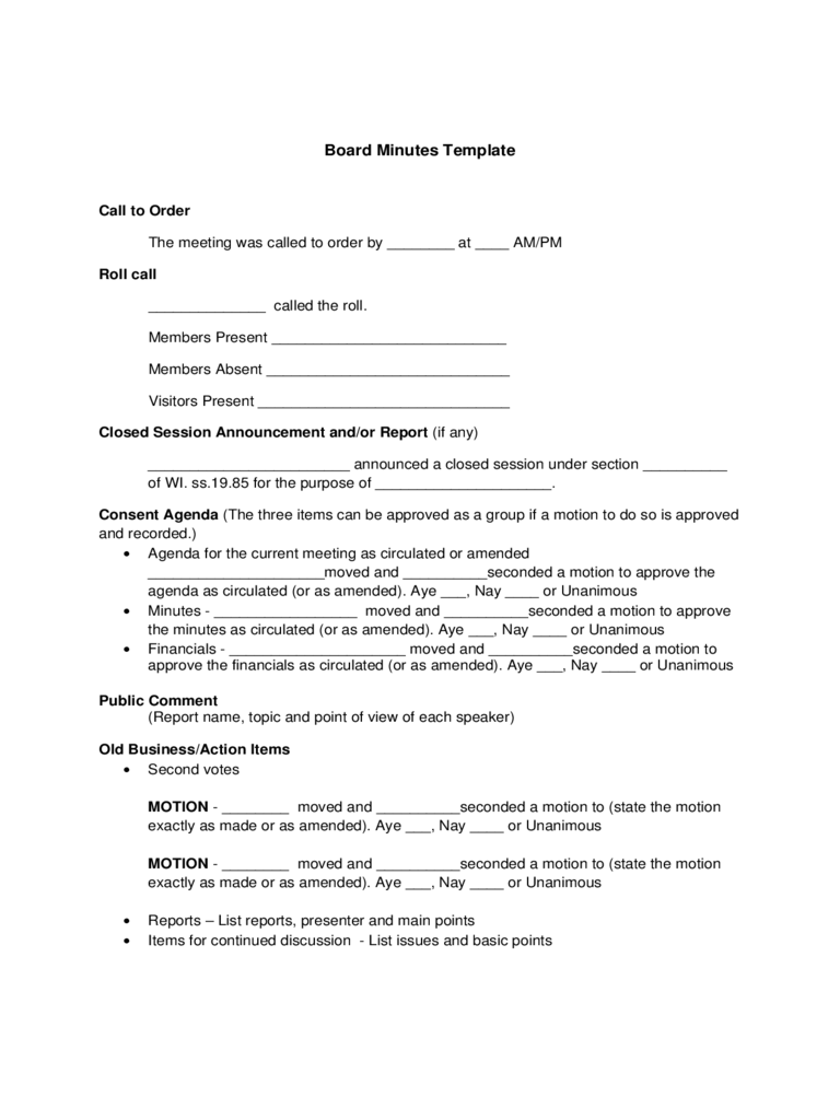 2022-board-meeting-minutes-template-fillable-printable-pdf-forms