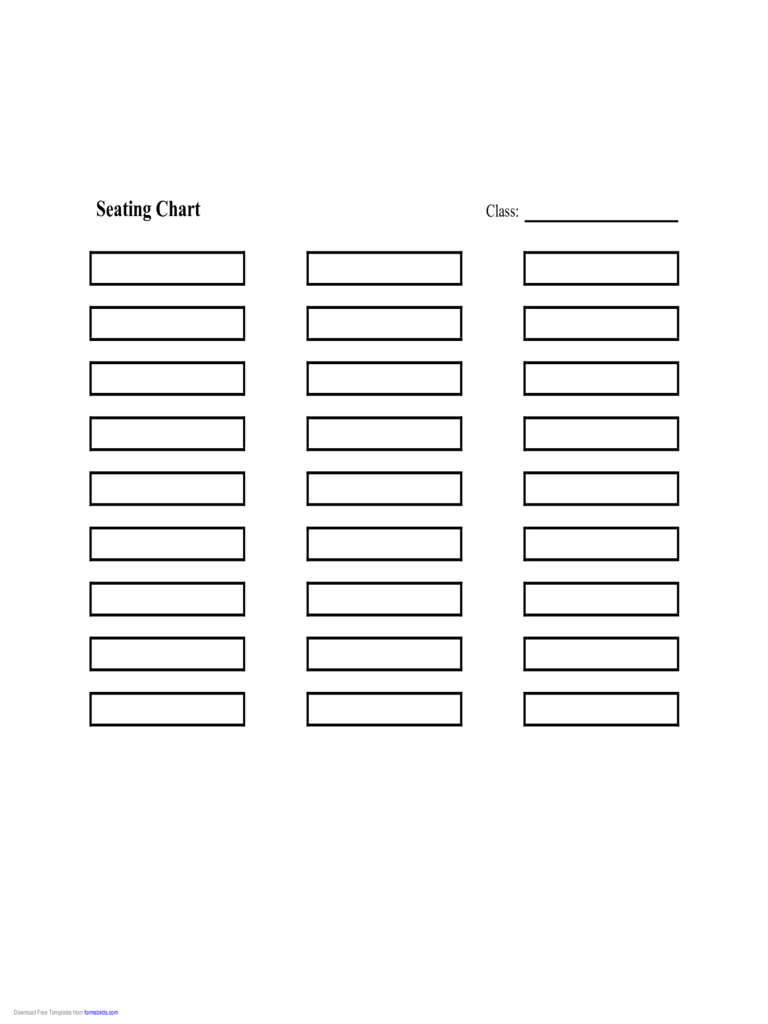 Seating Chart (Rows)
