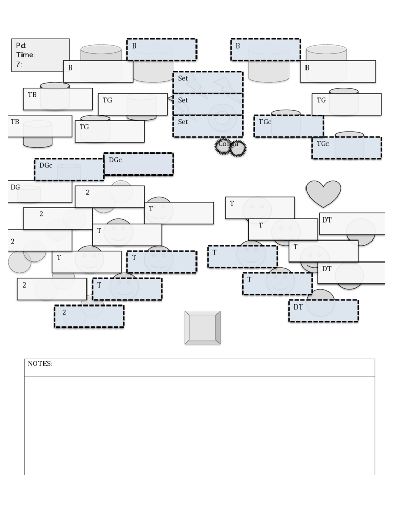 Seating Chart SY16 Template