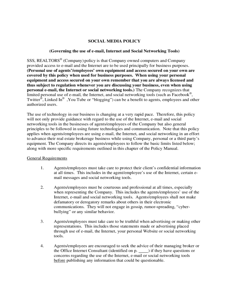 2023-social-media-policy-template-fillable-printable-pdf-forms