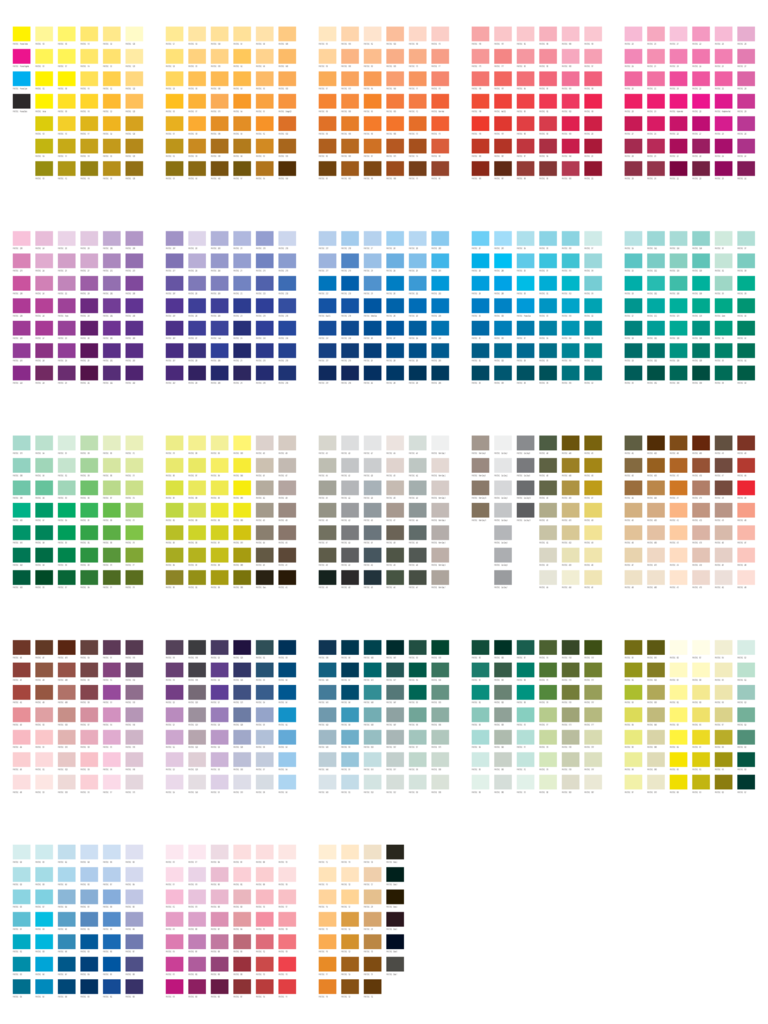 2024 Pantone Color Chart Template Fillable Printable Pdf And Forms