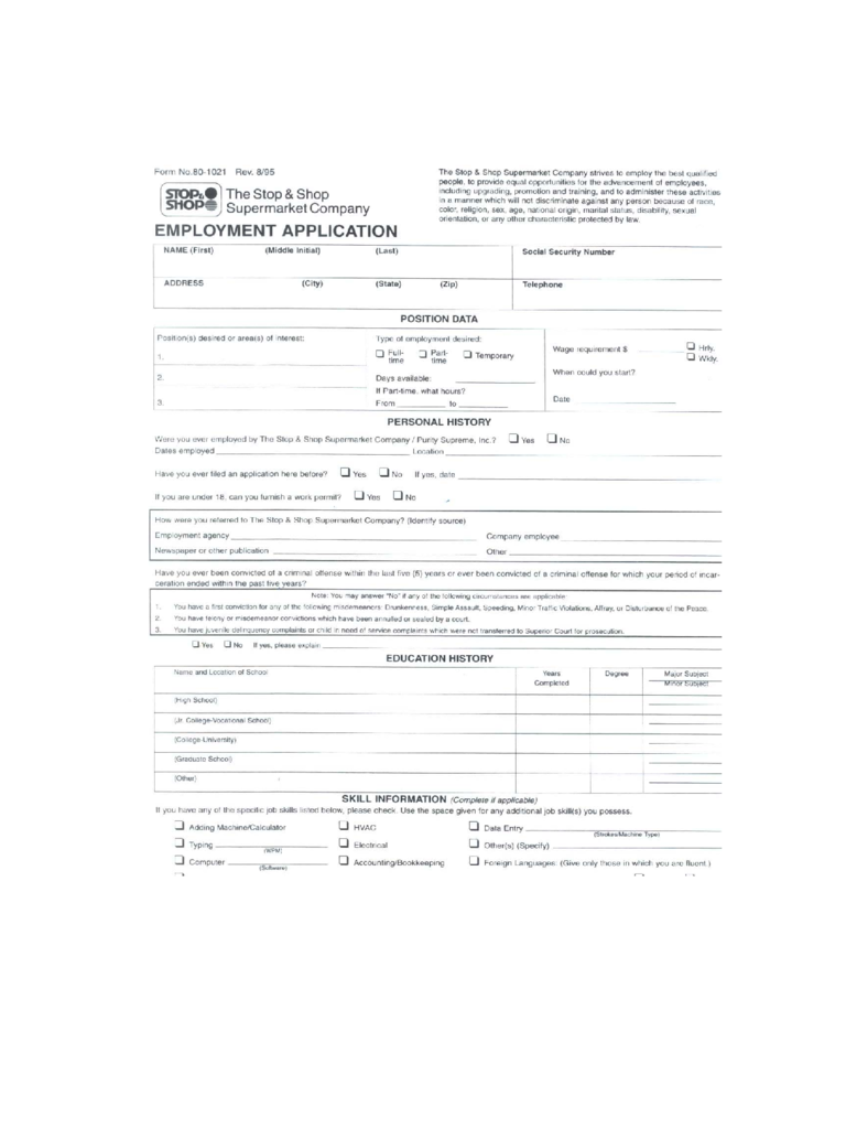 application d1 form