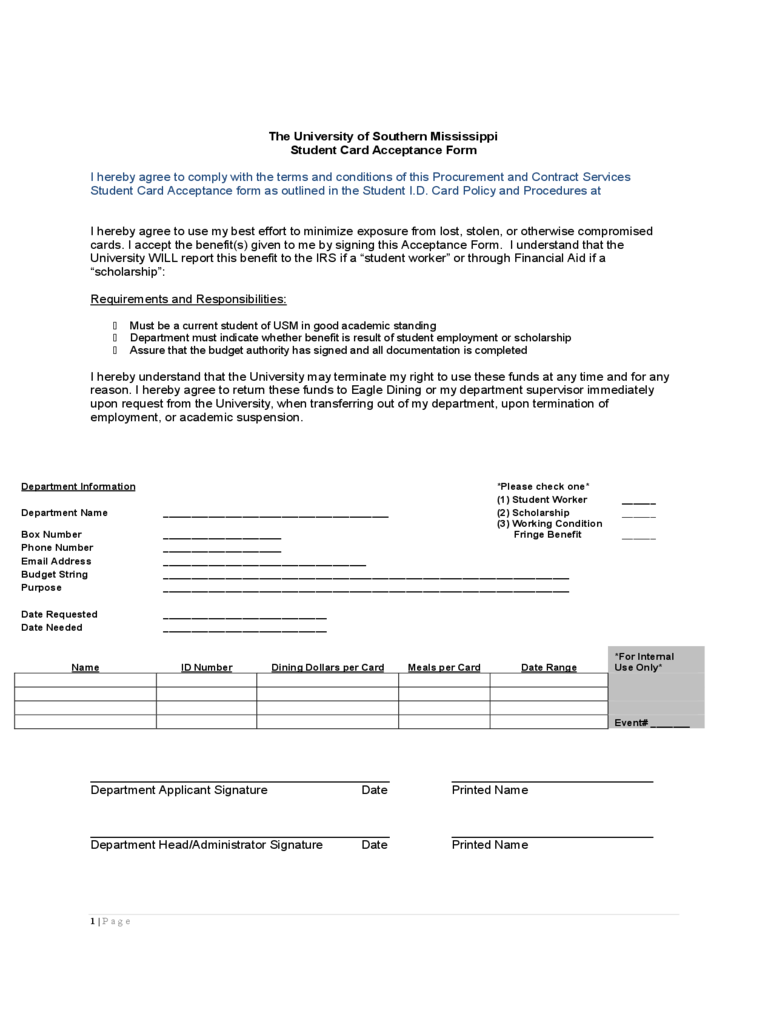 2022 Student Card Application Forms Fillable Printable PDF Forms 