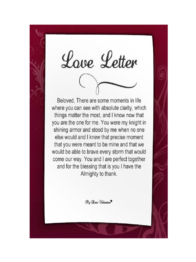 Valentines Letter Template Edit, Fill, Sign Online Handypdf