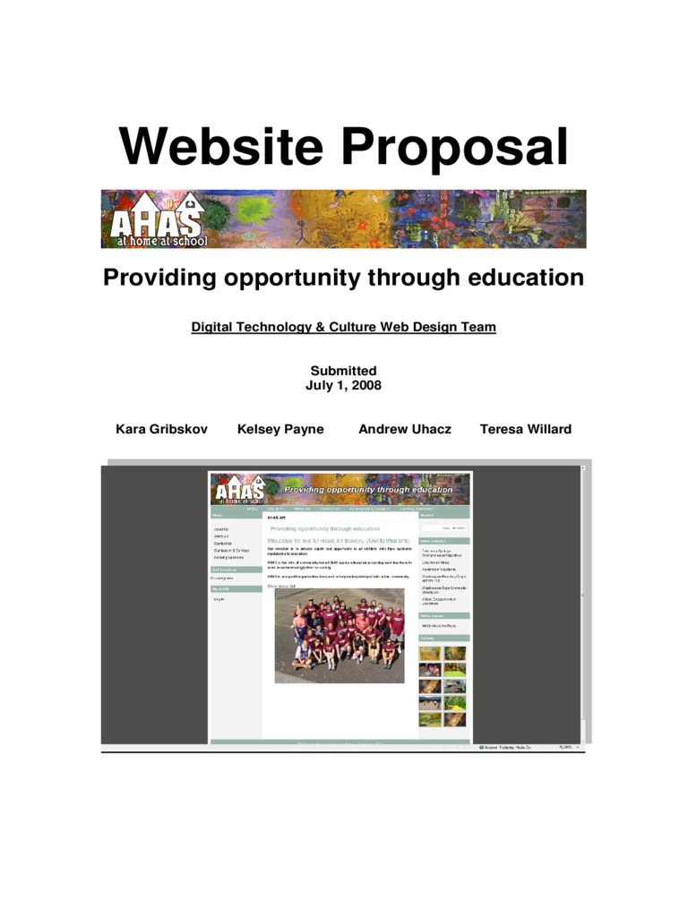 2024 Website Proposal Template Fillable, Printable PDF & Forms Handypdf