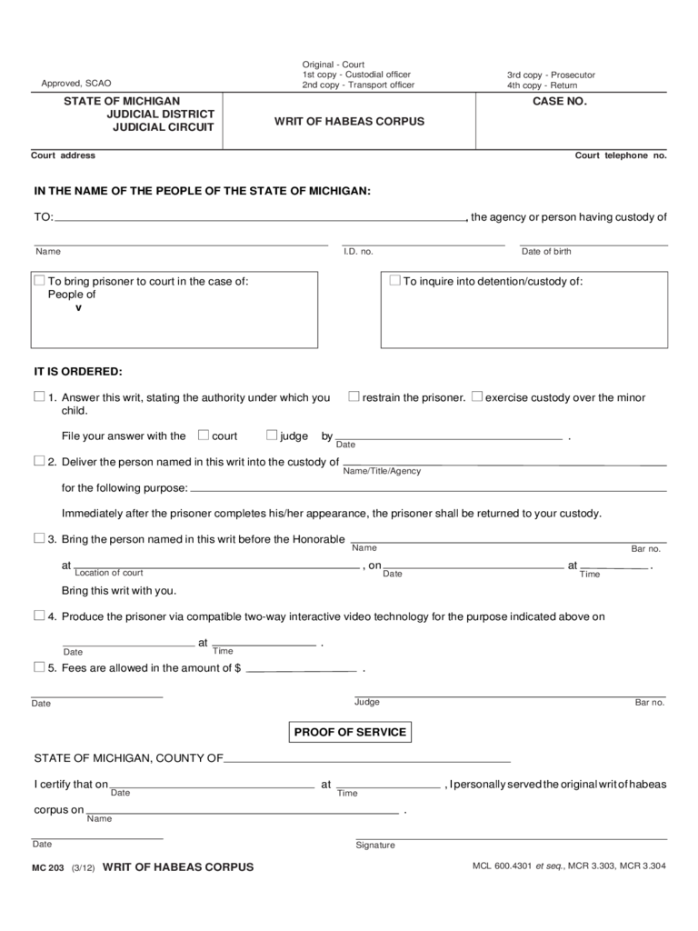 2023-writ-of-habeas-corpus-template-fillable-printable-pdf-forms