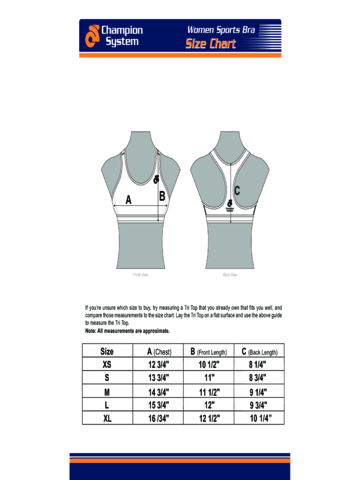 2024 Bra Size Chart Fillable Printable PDF Forms Handypdf