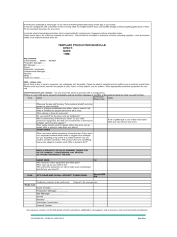 2024 Production Timeline Template - Fillable, Printable PDF & Forms ...