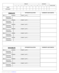 2024 Tennis Score Sheet - Fillable, Printable PDF & Forms | Handypdf