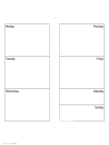 weekly calendar monday sunday edit fill sign online handypdf