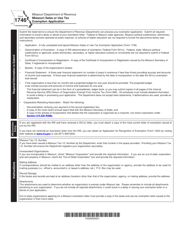 form-1746-missouri-sales-or-use-tax-exemption-application-edit