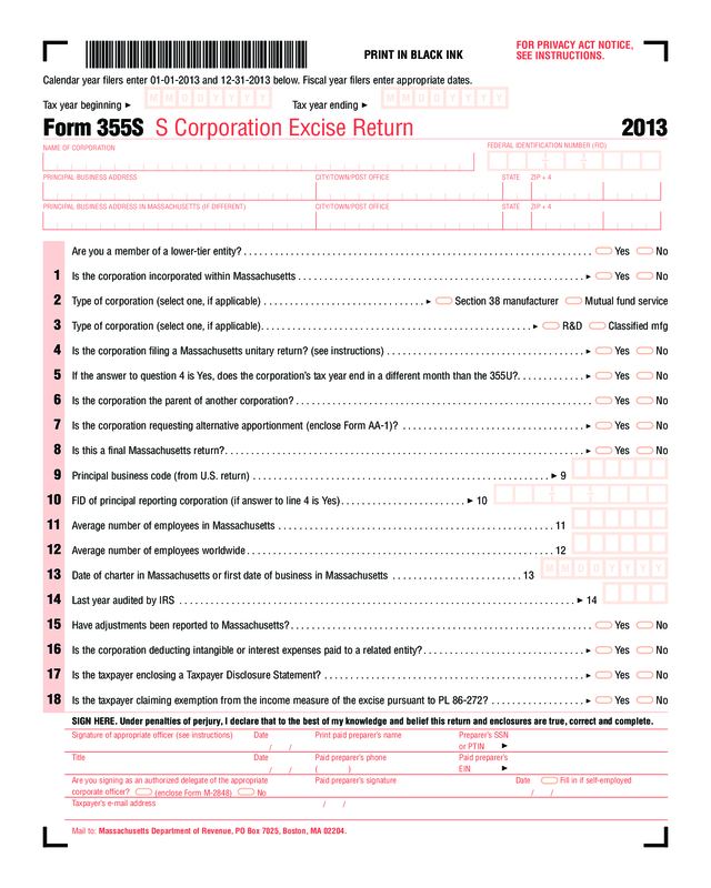 Form 355S 2013