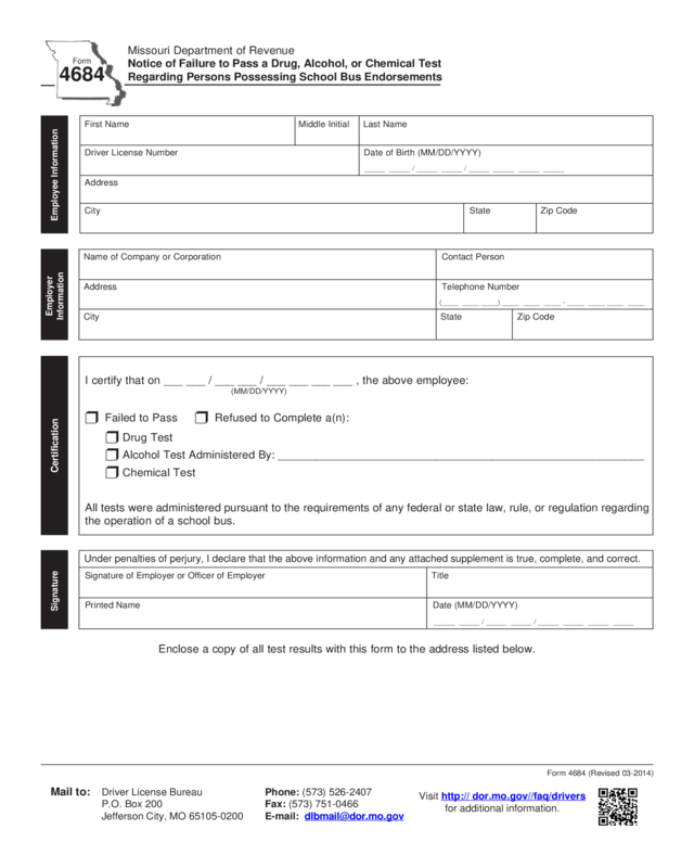 Missouri Department Of Revenue