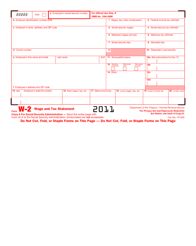 2011 Form W-2