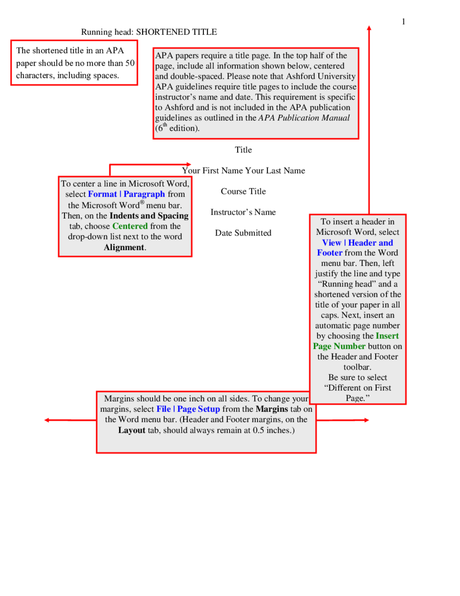 2021 APA Title Page - Fillable, Printable PDF & Forms ...