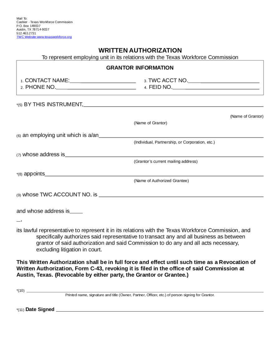 2022 Authorization Letter Templates Fillable Printable PDF Forms 