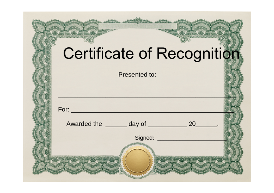 Award Certificate Templates