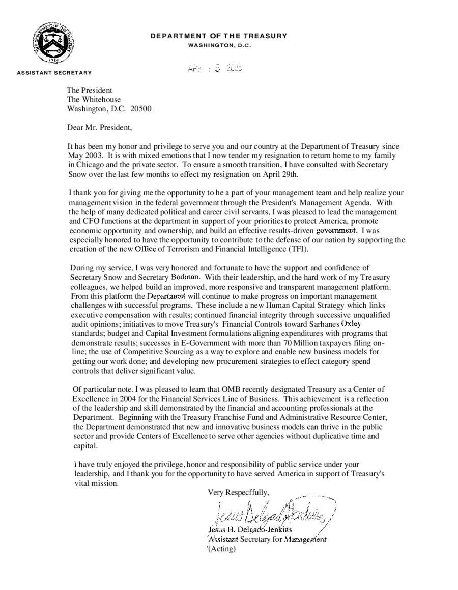 Best Resignation Letter-Jenkins Resignation Letter