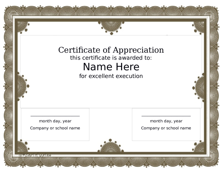 Blank Award Certificate Template Edit Fill Sign Online Handypdf