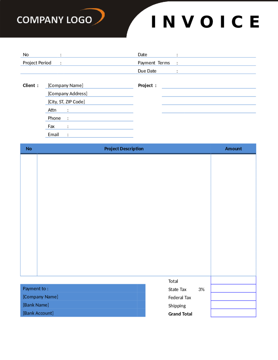 2022 invoice template fillable printable pdf forms handypdf