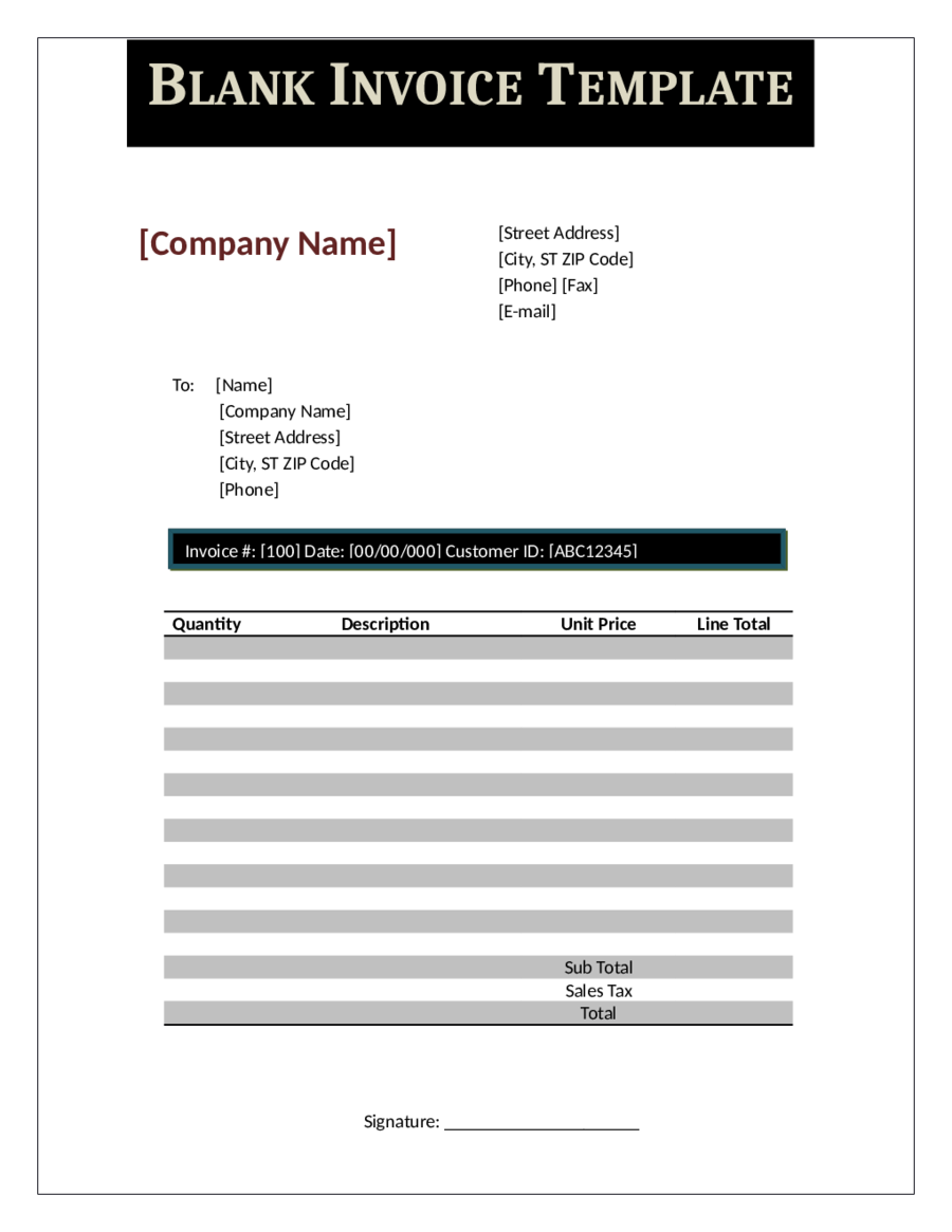 2020 Proforma Invoice - Fillable, Printable PDF & Forms | Handypdf