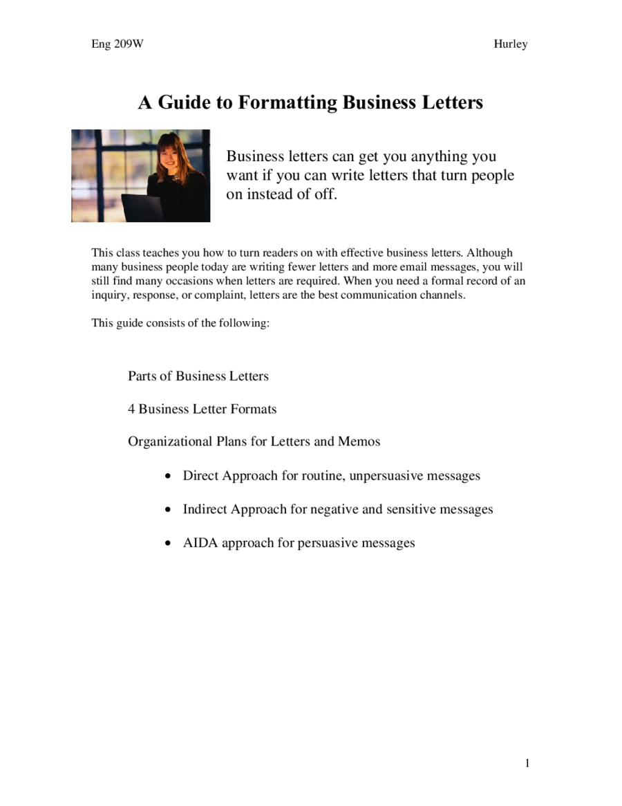 2020 Business Letter Template - Fillable, Printable PDF ...