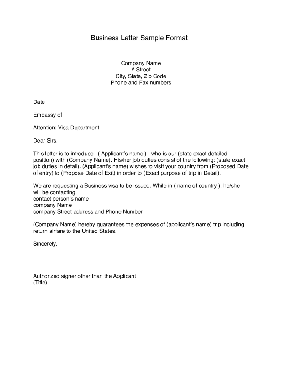 business letter assignment pdf